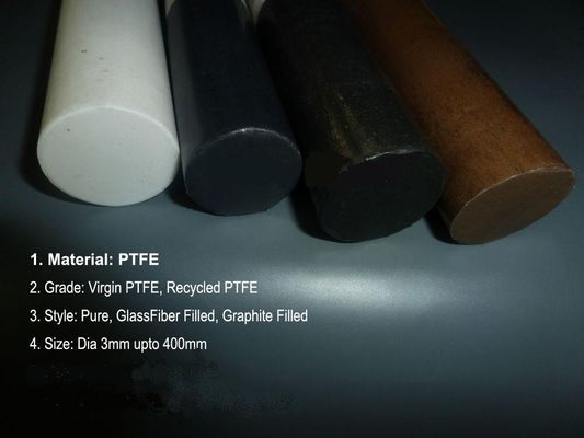 Black Filled PTFE  Rod supplier