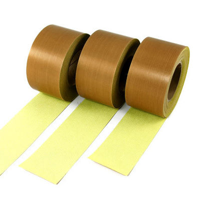 Insulation High Temp Fiberglass Tape / Heat Resistant PTFE Glass Cloth Tape supplier