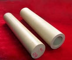 Chemical Resistance PEEK Rods Khaki For Bushes / Metering Pumps supplier